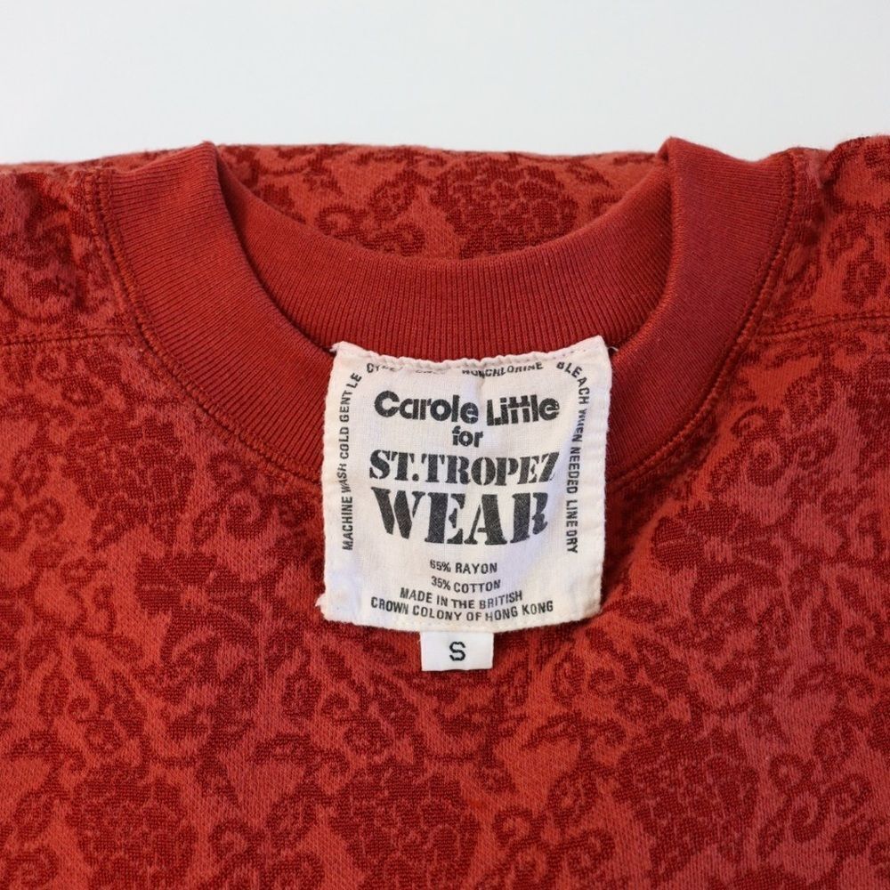 Vtg. Carole Little for St. Tropez Wear Knitwear/ Sweatshirt Burnt Orange S